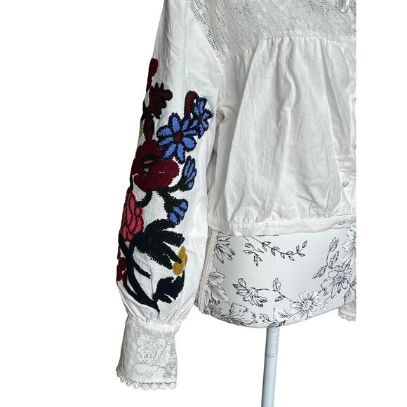 Free People | Meadows Embroidered Top Size XS - Picture 6 of 11